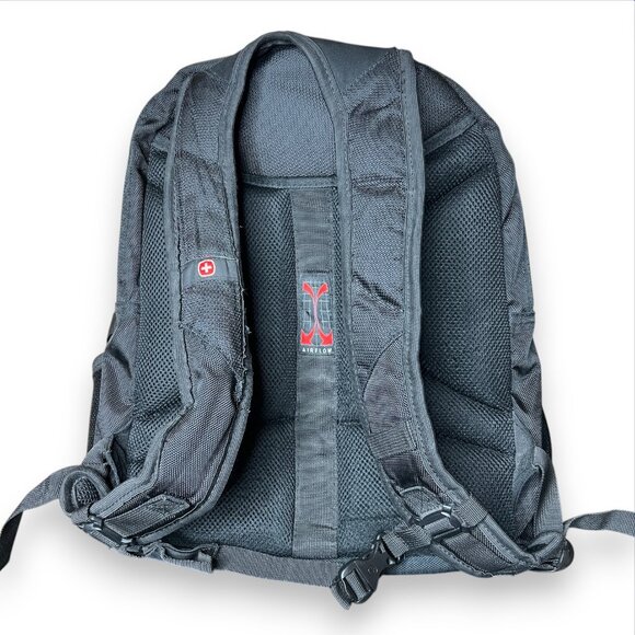 Wenger SwissGear Laptop‎ Backpack Black Travel School Bag Padded Computer NiSC - Picture 3 of 13